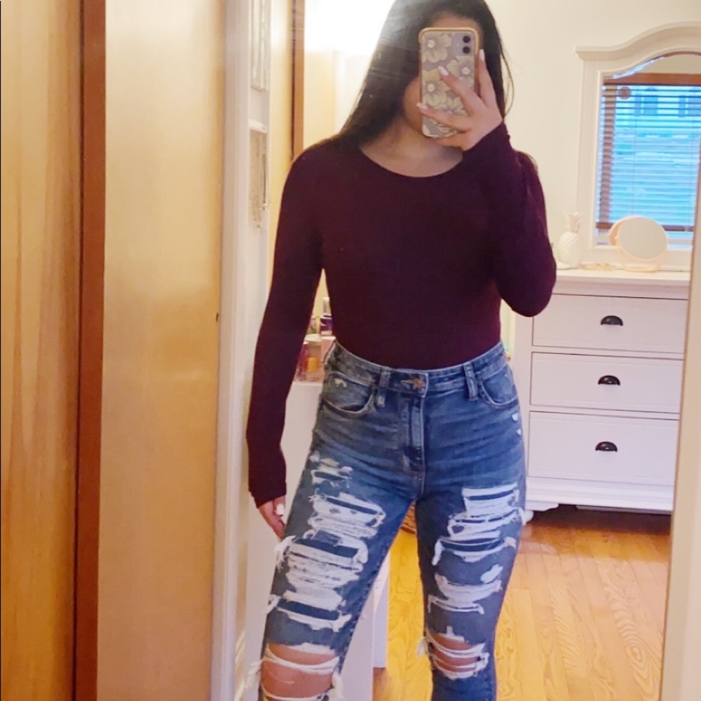 Maroon Bodysuit